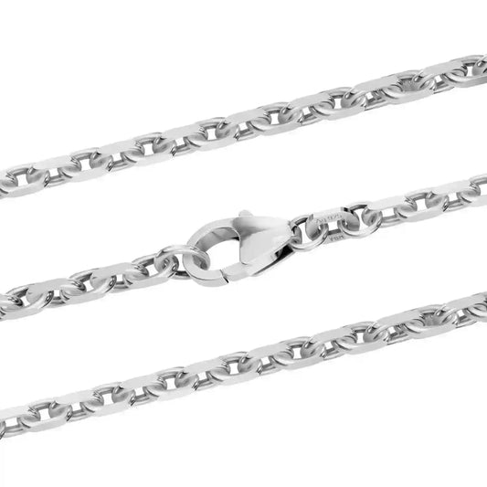 Silberkette Ankerkette diamantiert Halskette 2,5 mm massiv 925 Silber