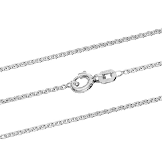 Silberkette Ankerkette rund Halskette Breite 1,5 mm massiv 925 Silber