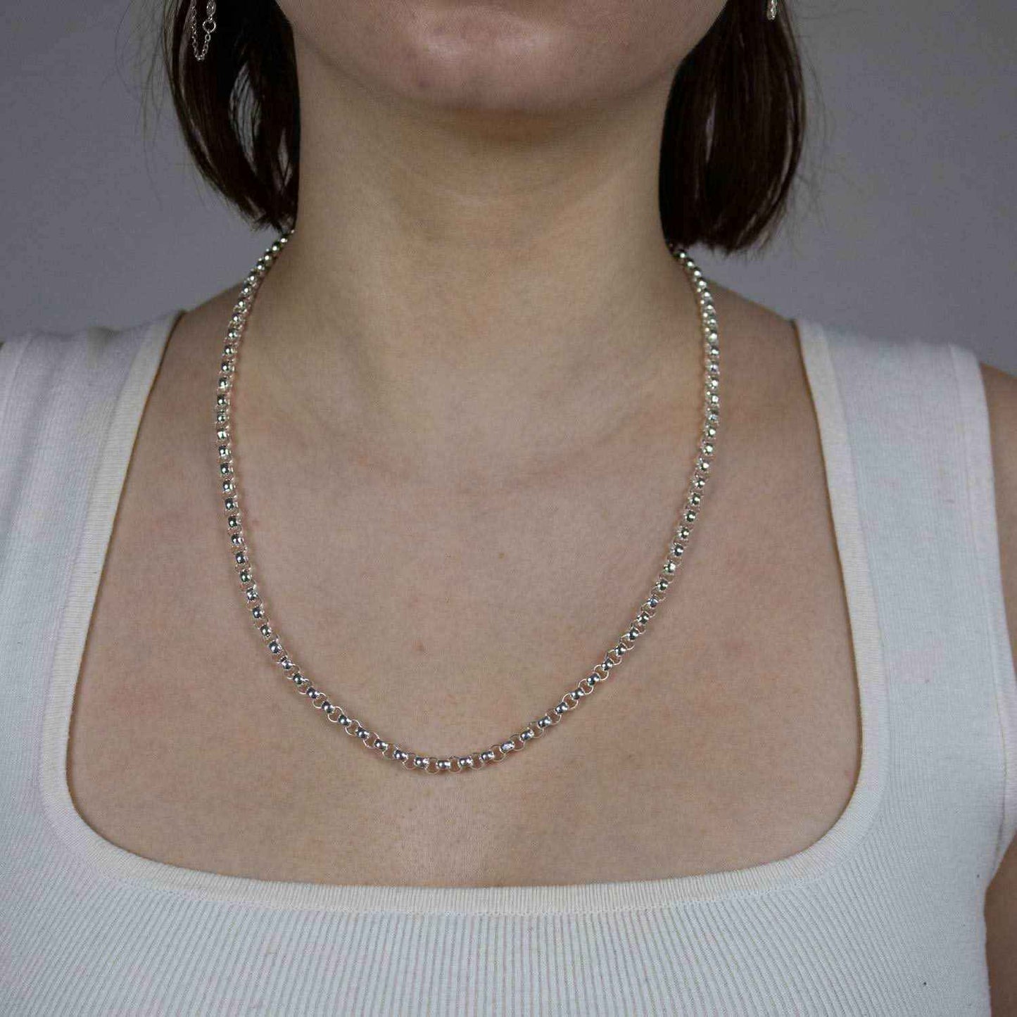 Silberkette Echt 925 Sterlingsilber Erbskette Silber Halskette - Damenkette und Herrenkette Made in Germany