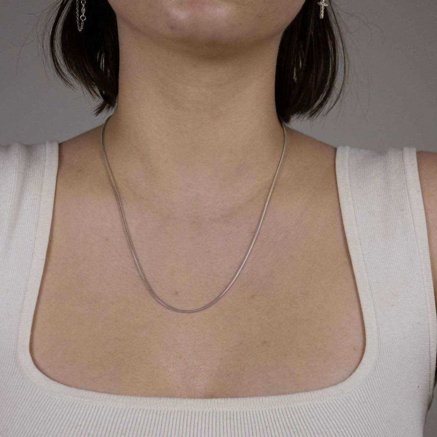 Silberkette Echt 925 Sterlingsilber Schlangenkette rund Silber Halskette - Damenkette Made in Germany - Firma Holzenplotz - Silberketten-Goldketten.de