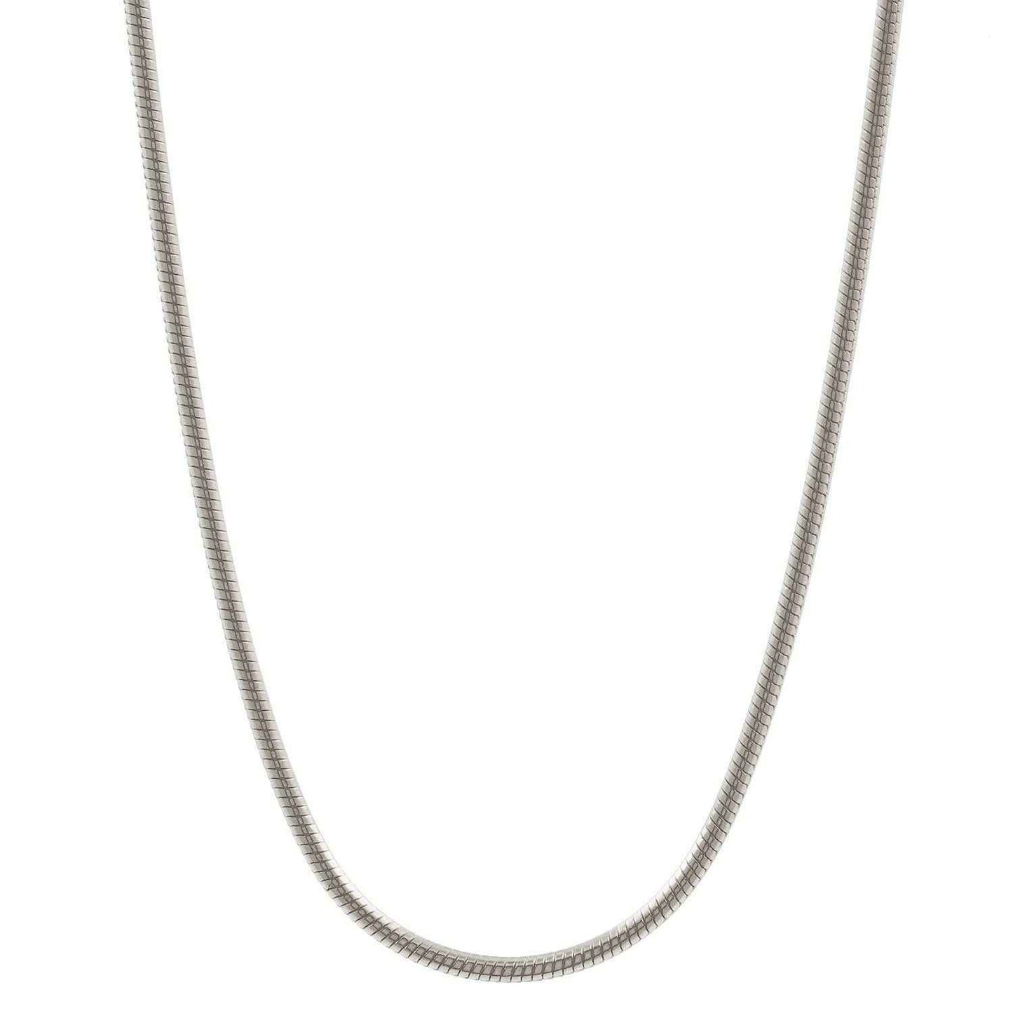 Silberkette Echt 925 Sterlingsilber Schlangenkette rund Silber Halskette - Damenkette Made in Germany - Firma Holzenplotz - Silberketten-Goldketten.de