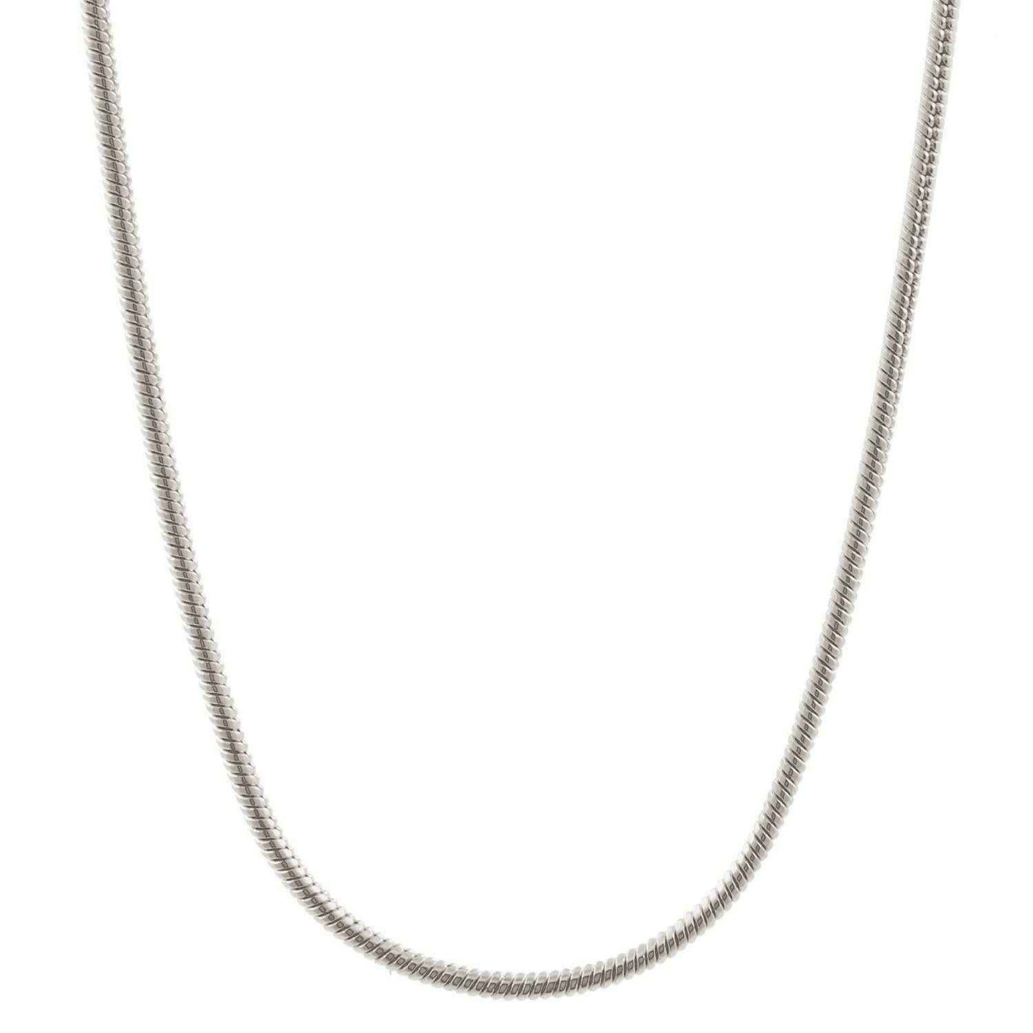 Silberkette Echt 925 Sterlingsilber Schlangenkette rund Silber Halskette - Damenkette Made in Germany - Firma Holzenplotz - Silberketten-Goldketten.de