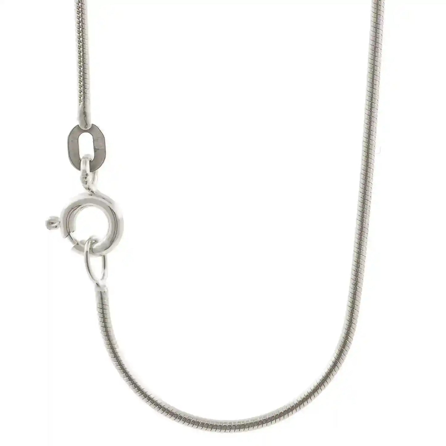 Silberkette Echt 925 Sterlingsilber Schlangenkette rund Silber Halskette - Damenkette Made in Germany - Firma Holzenplotz - Silberketten-Goldketten.de