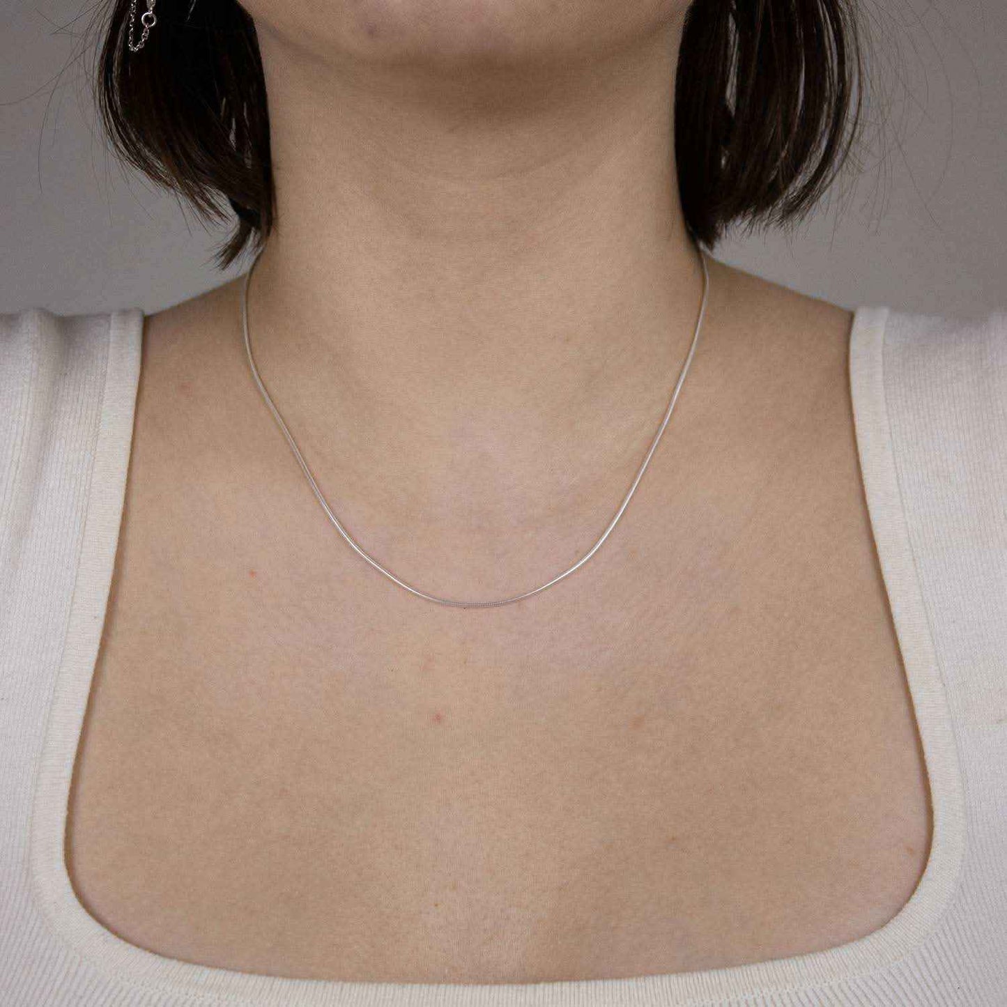 Silberkette Echt 925 Sterlingsilber Schlangenkette rund Silber Halskette - Damenkette Made in Germany - Firma Holzenplotz - Silberketten-Goldketten.de