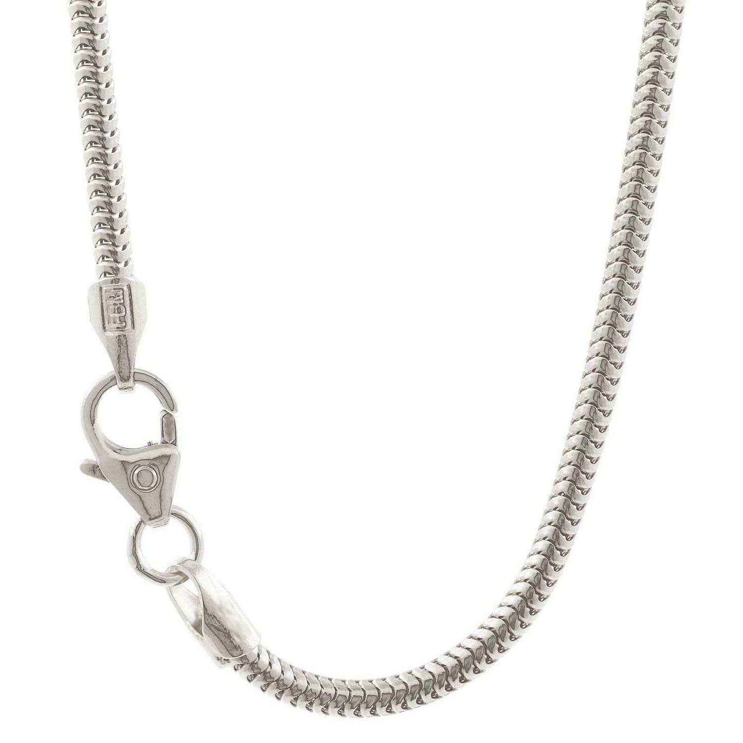 Silberkette Echt 925 Sterlingsilber Schlangenkette rund Silber Halskette - Damenkette Made in Germany - Firma Holzenplotz - Silberketten-Goldketten.de