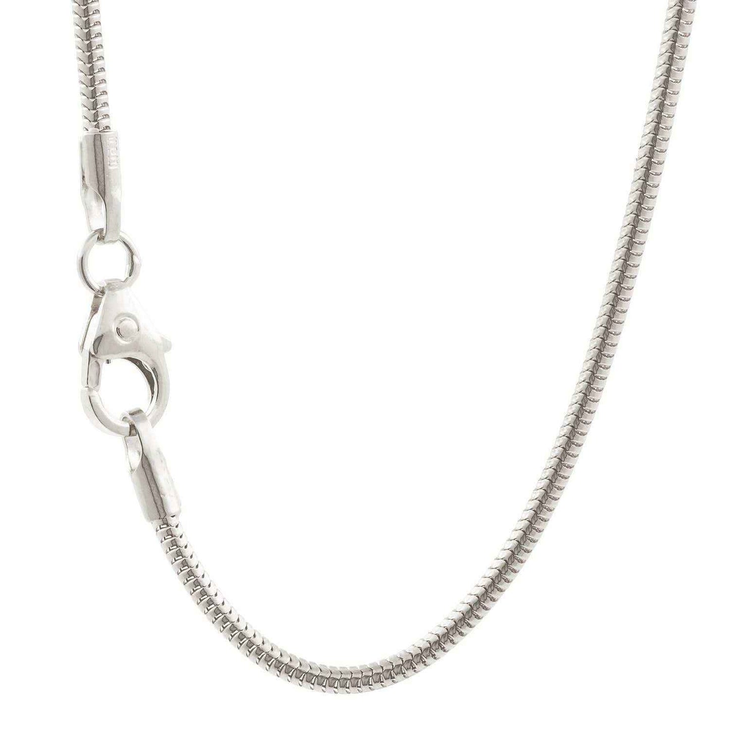 Silberkette Echt 925 Sterlingsilber Schlangenkette rund Silber Halskette - Damenkette Made in Germany - Firma Holzenplotz - Silberketten-Goldketten.de