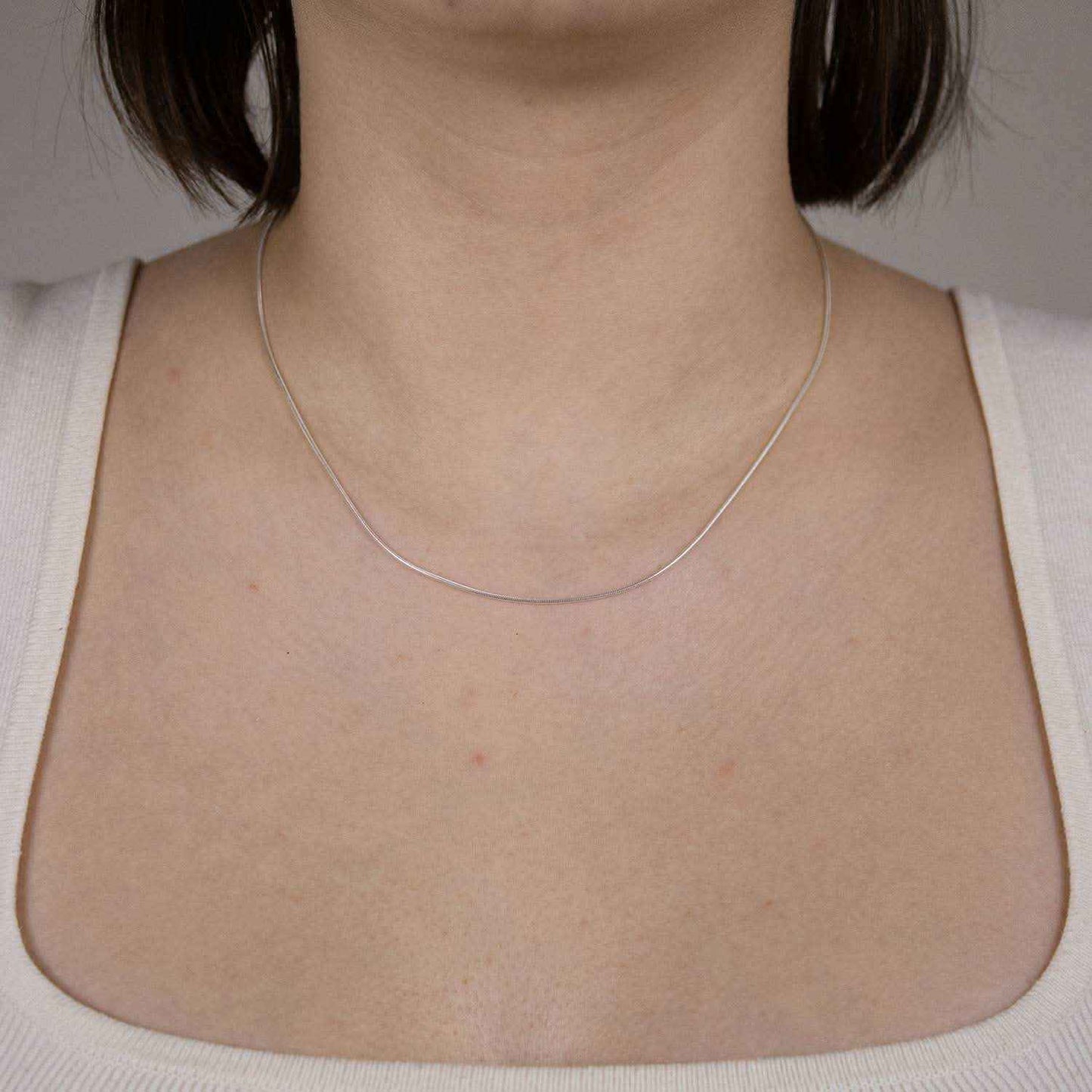 Silberkette Echt 925 Sterlingsilber Schlangenkette rund Silber Halskette - Damenkette Made in Germany - Firma Holzenplotz - Silberketten-Goldketten.de