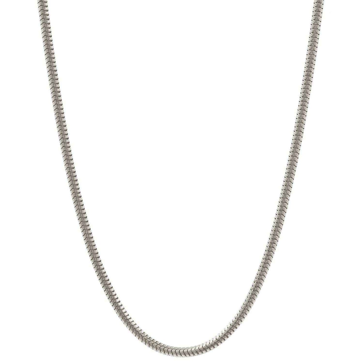 Silberkette Echt 925 Sterlingsilber Schlangenkette rund Silber Halskette - Damenkette Made in Germany - Firma Holzenplotz - Silberketten-Goldketten.de