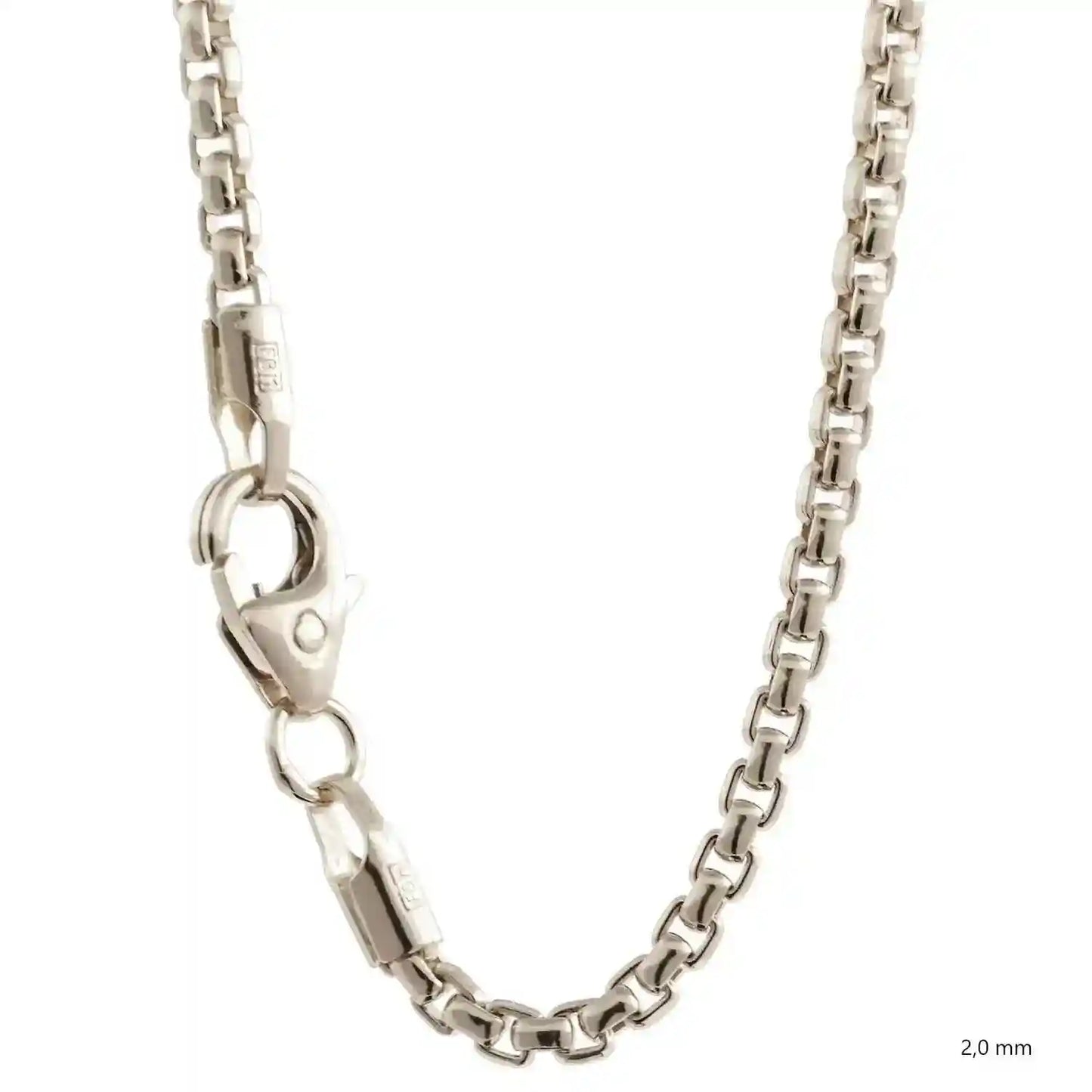 Silberkette Echt 925 Sterlingsilber Venezianerkette Silber Halskette - Damenkette und Herrenkette Made in Germany