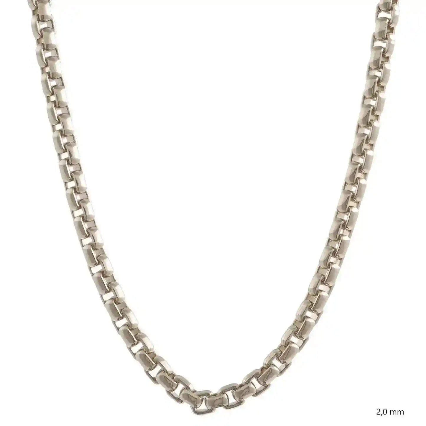 Silberkette Echt 925 Sterlingsilber Venezianerkette Silber Halskette - Damenkette und Herrenkette Made in Germany