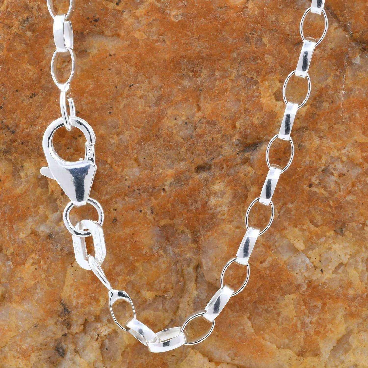 2,4 mm 45 cm Silber Halskette Erbskette massiv 925 Sterlingsilber hochwertige Silberkette 3,7 g