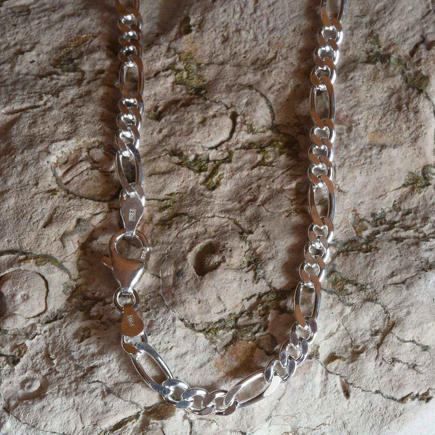 Silberkette Figarokette Breite 4,6mm - 925 Silber