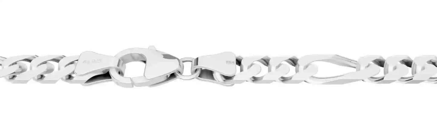Silberkette Figarokette Breite 5,7mm - 925 Silber
