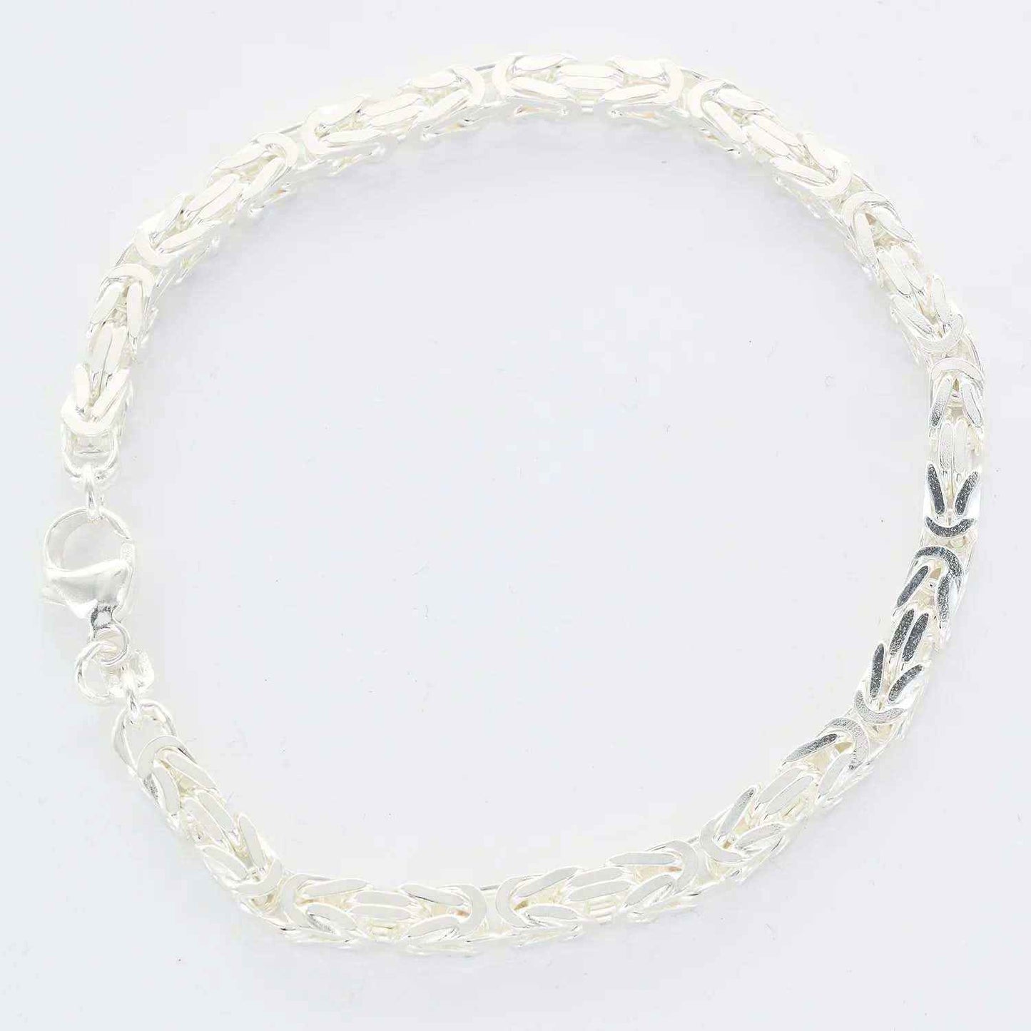 4,0 mm 21 cm 925 Sterlingsilber Königskette massiv Silber hochwertige Armkette 19,3 g