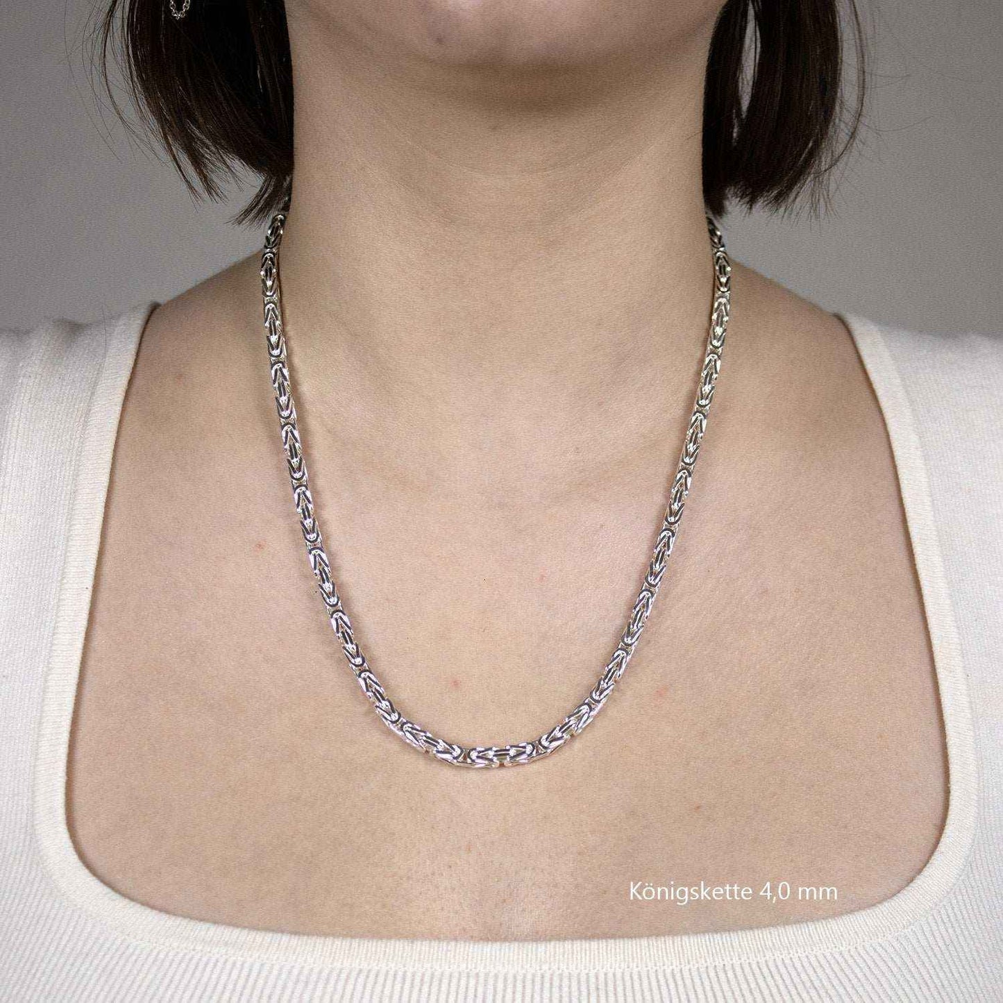 Silberkette Königskette Halsketten & Armketten echt 925 Sterlingsilber - Firma Holzenplotz - Silberketten-Goldketten.de