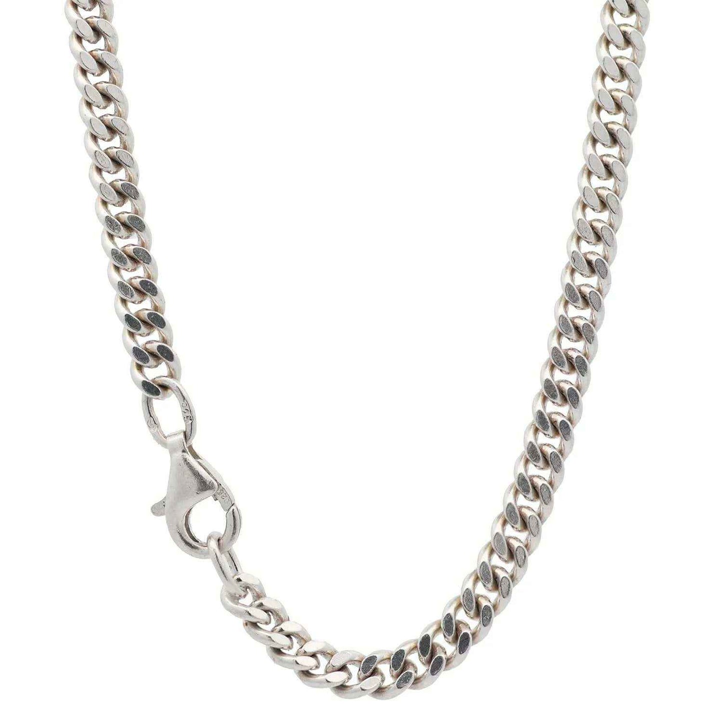 Silberkette Panzerkette Halskette Breite 3,5 mm echt massiv 925 Silber