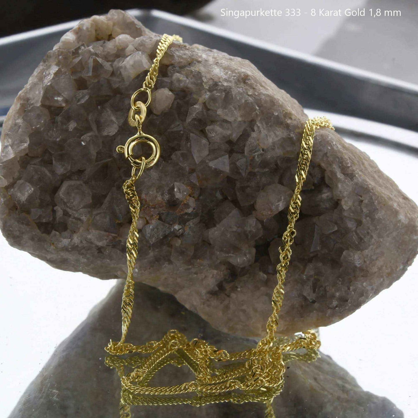 Singapurkette Halskette 333 - 8 Karat Gold Auswahl