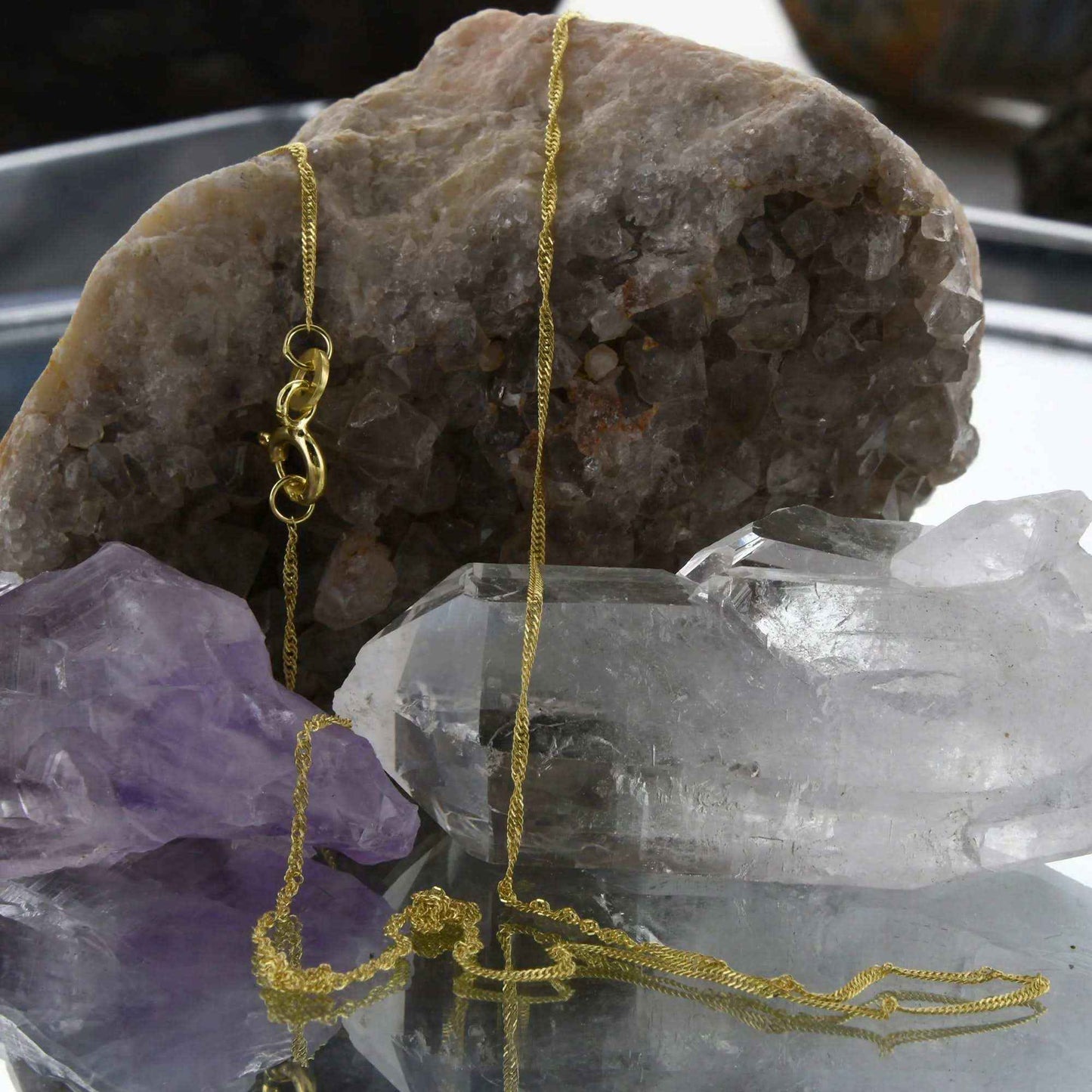 Singapurkette Halskette Breite 1,0 mm - 333 - 8 Karat Gold Auswahl