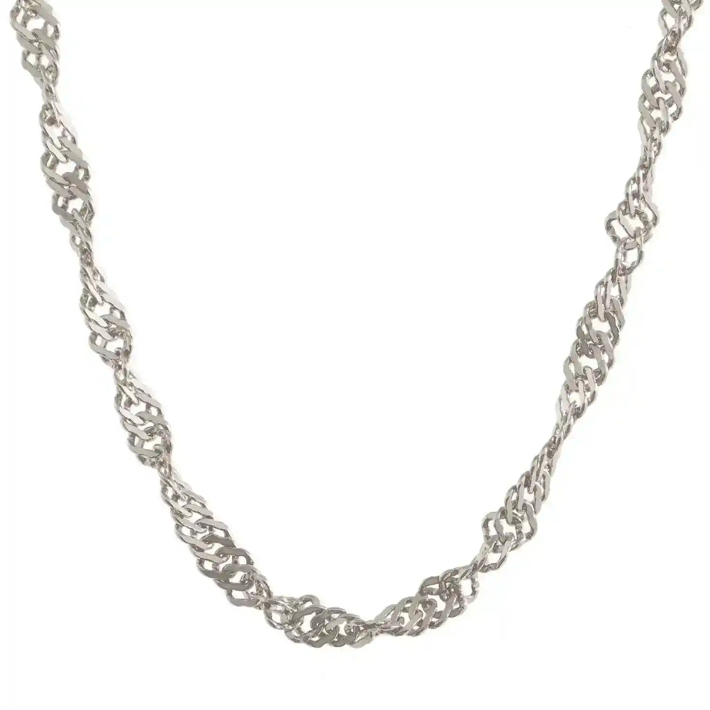 Singapurkette Halskette Breite 1,4 mm - 925 Sterlingsilber Auswahl