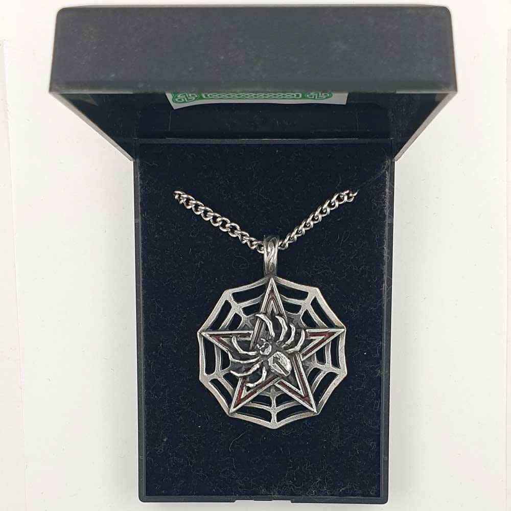 Spinnennetz Pentagramm Anhänger Schmuck - Pentagramm - 45x45mm