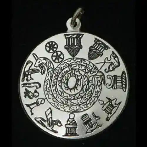 Stein von Susa Schmuck Anhänger versilbert 30mm