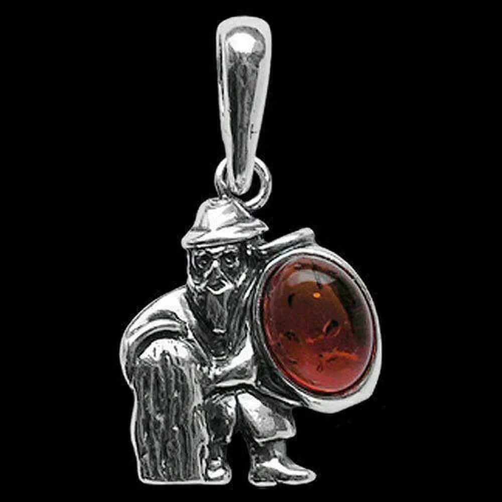 Sternzeichen Wassermann Schmuck Anhänger 925er Silber - Zodiac - 26x14mm