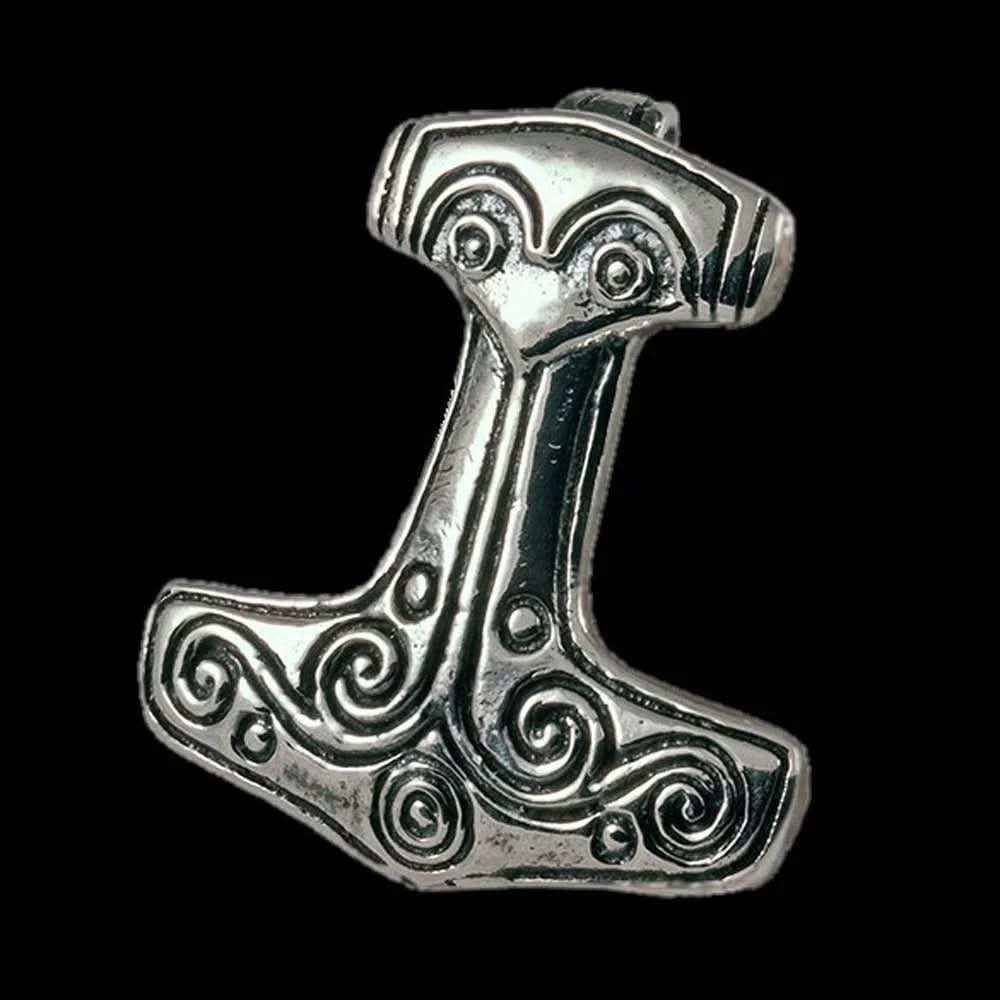 Thorhammer Schmuck Anhänger 925er Silber - Thorhammer - 23x25mm
