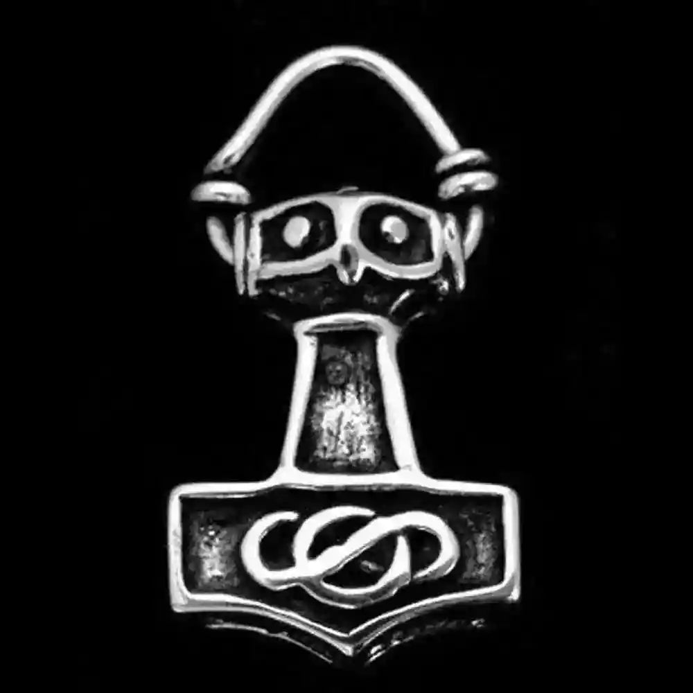 Thors Hammer beidseitig Schmuck Anhänger 925er Silber - Thorhammer -