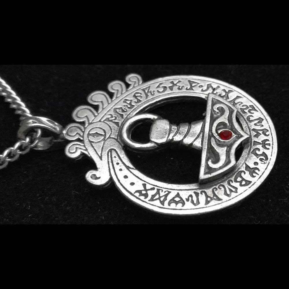 Thors Hammer mit Weltenschlange Anhänger Schmuck - Thorhammer - 47x33mm