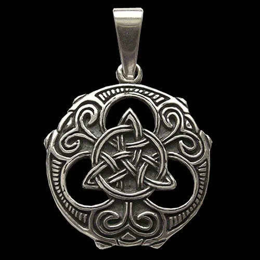 Triquetra-Knoten Schmuck Anhänger 925er Silber - Keltische Knoten - Durchmesser 23mm