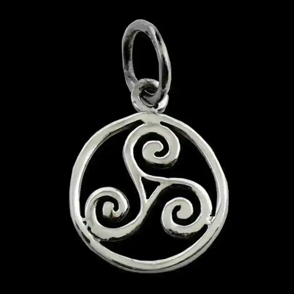 Triskel klein Schmuck Anhänger 925er Silber - Triskel - Durchmesser 13mm