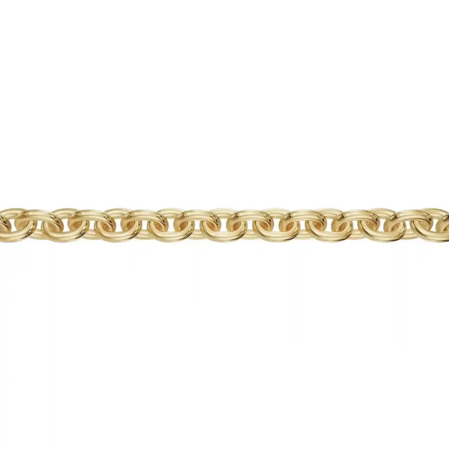 Vergoldete Ankerkette rund Halskette 1,5 mm 925 Silber 1µ vergoldet