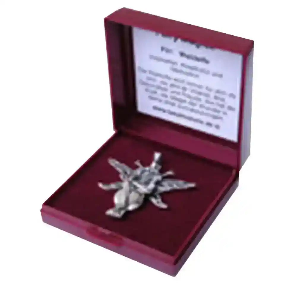 Waldelfe Schmuck Anhänger 925er Silber - Elfen Feen - 44x40mm