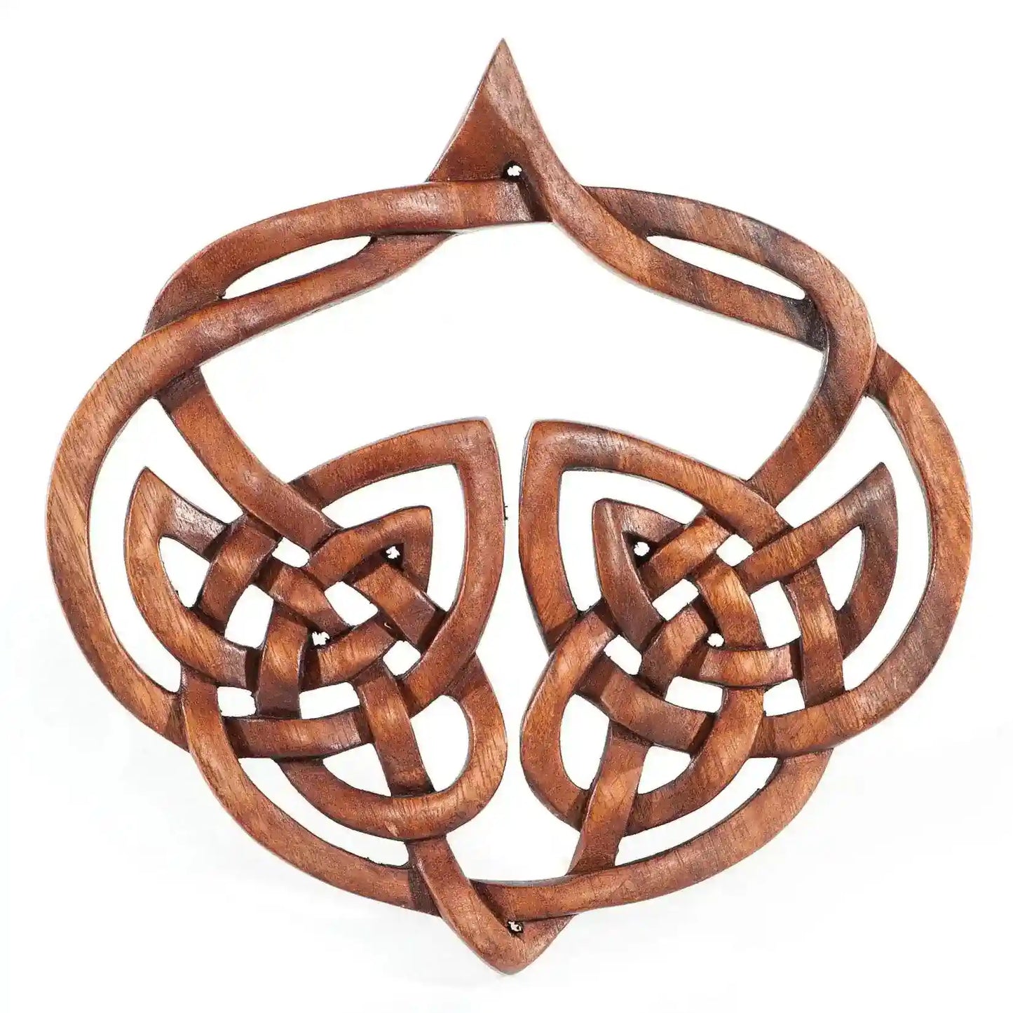 Wandbild Keltische Herz-Deko - aus Holz handgemacht celtic Wanddekoobjekt