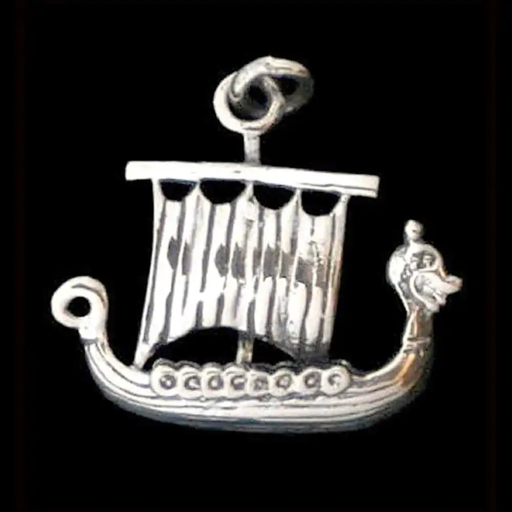 Wikingeramulett Schiff Schmuck Anhänger 925er Silber Wikinger 25x25mm - Firma Holzenplotz - Silberketten - Goldketten.de