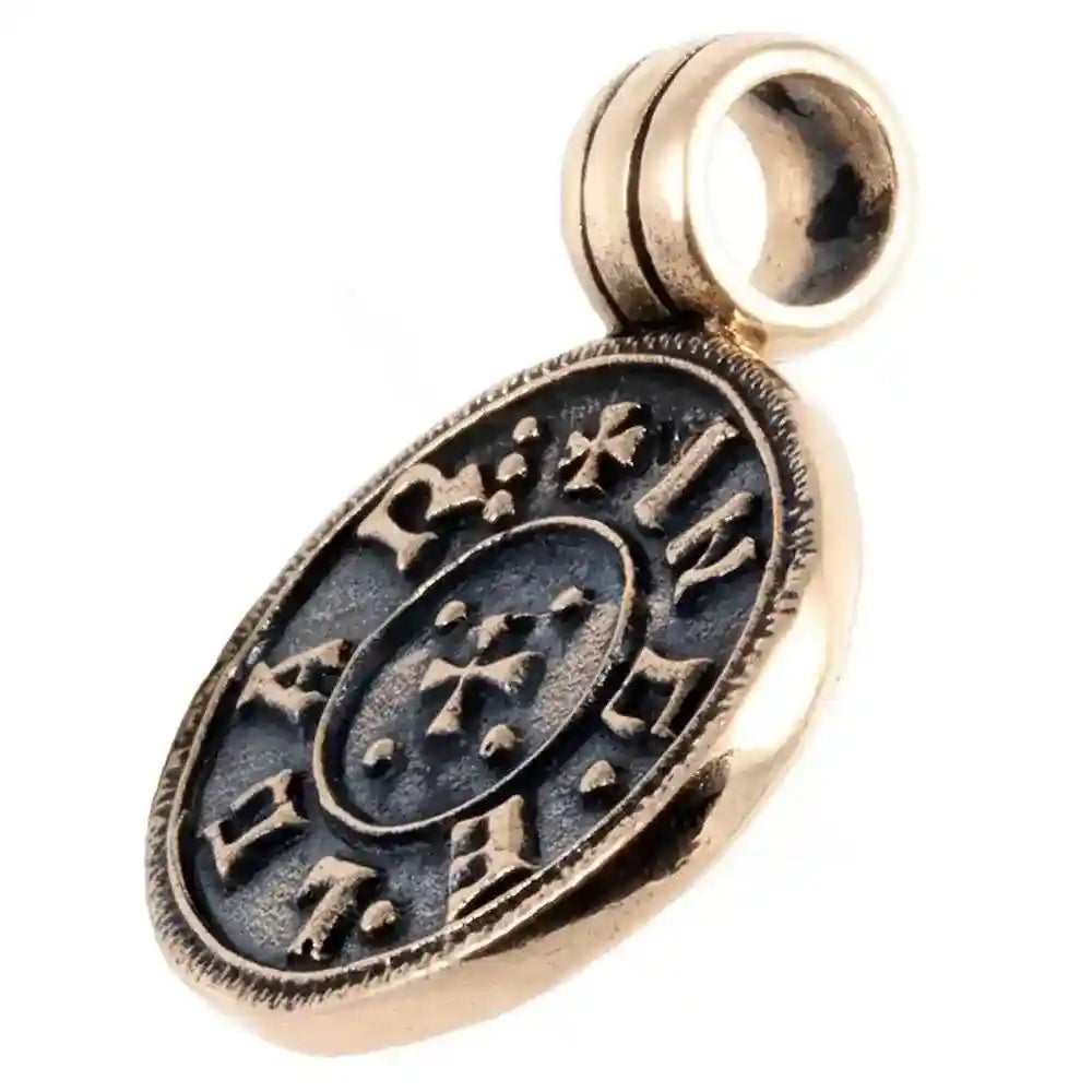 Wikingermünze Erik Blutaxt Bronze Anhänger Schmuck Wikinger Vikings 20 mm