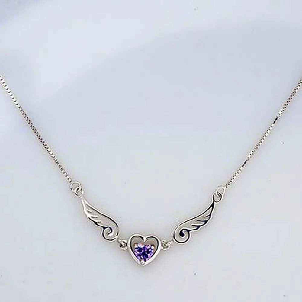 Wunderschöne Halskette mit Zirkonia Crystal mit Kette 925 Silber