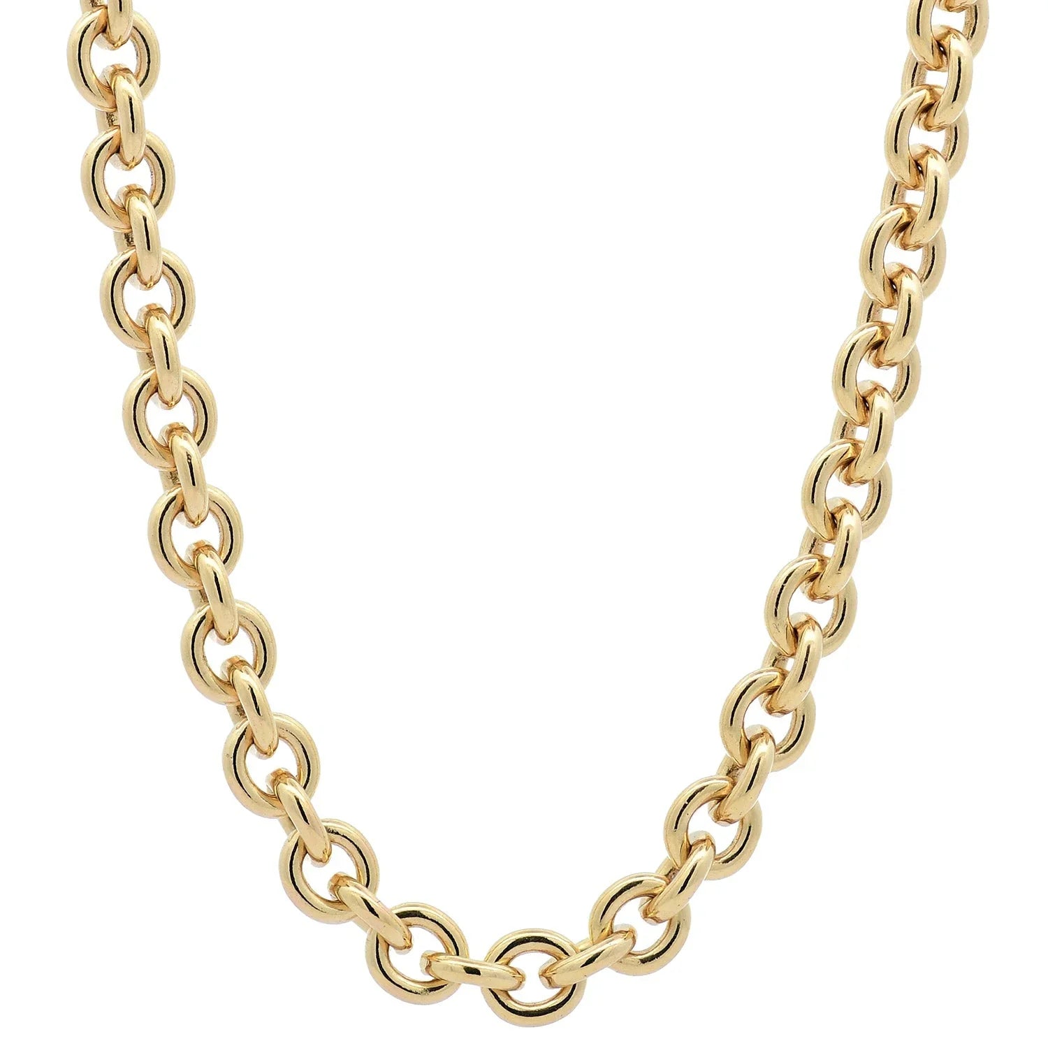 Ankerketten rund aus Gold