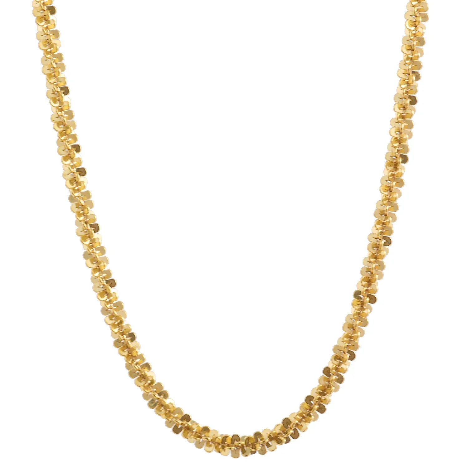 Criss Cross Ketten aus Gold