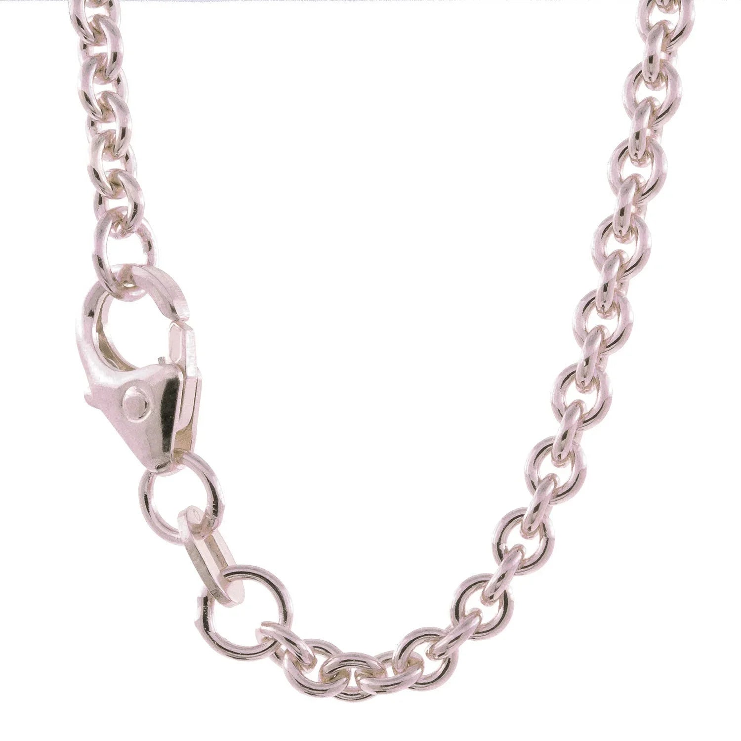 Ankerketten rund aus Silber
