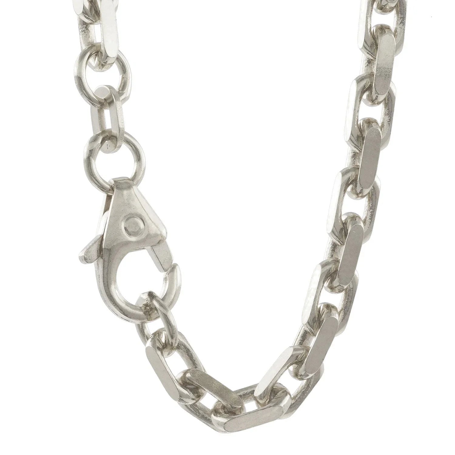 Ankerketten diamantiert aus Silber