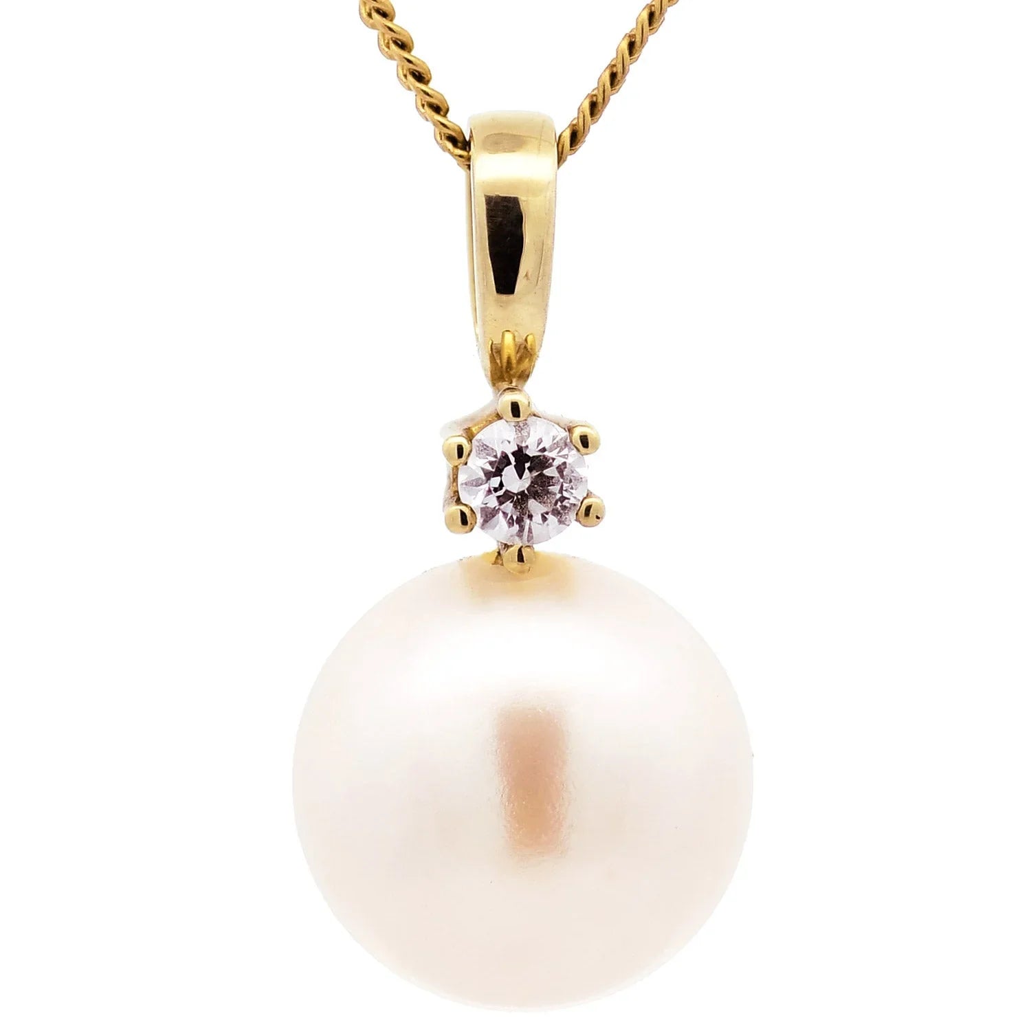 Anhänger mit Perlen aus Gold - Firma Holzenplotz - Silberketten-Goldketten.de 