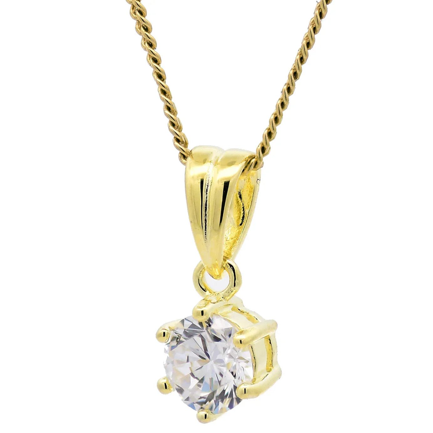 Anhänger mit Zirkonia aus Gold - Firma Holzenplotz - Silberketten-Goldketten.de 