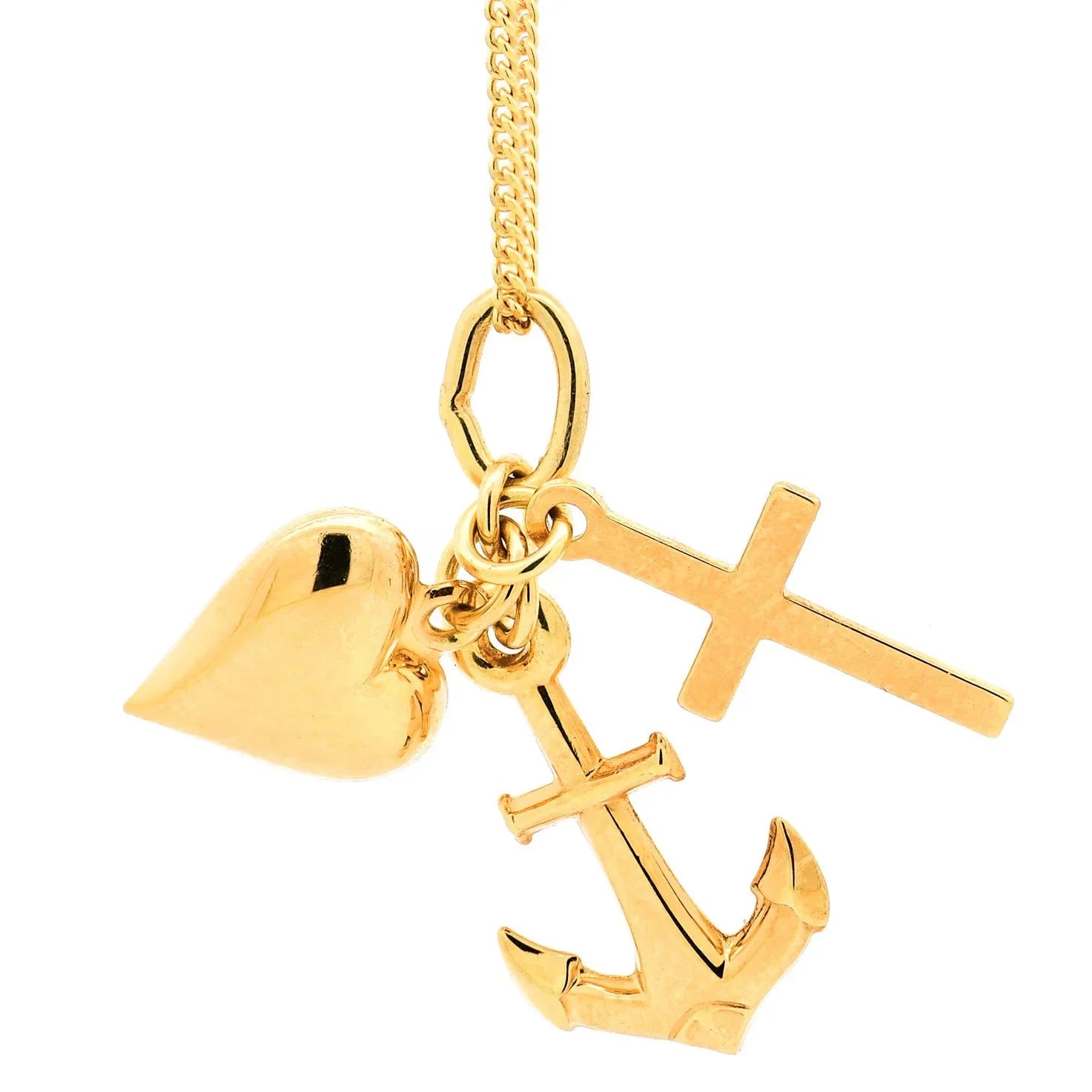 Glaube Liebe Hoffnung Anhänger aus Gold - Firma Holzenplotz - Silberketten-Goldketten.de 