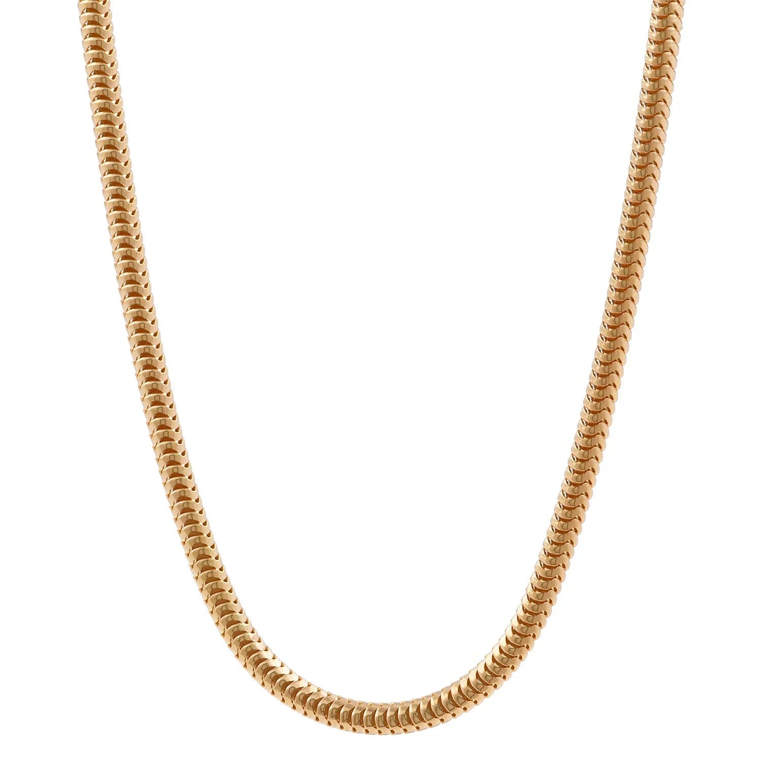Schlangenketten rund aus Gold - Firma Holzenplotz - Silberketten-Goldketten.de 