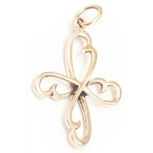 4 Elemente Bronze Anhänger Schmuck - Keltische Knoten - 42x28mm