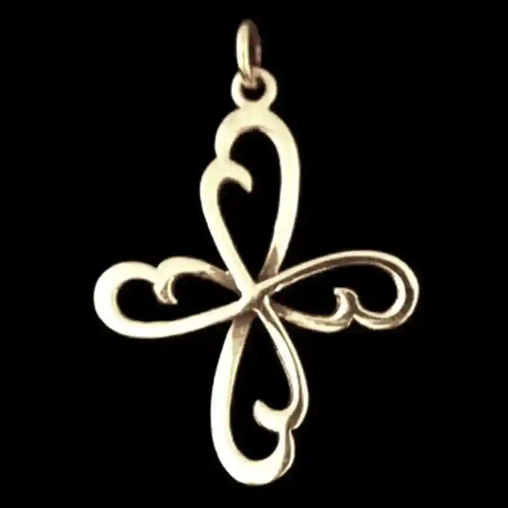 4 Elemente Bronze Anhänger Schmuck - Keltische Knoten - 42x28mm