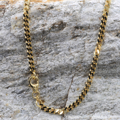 Goldkette Echt 333 - 8 Karat Panzerkette Gold Halskette - Damenkette und Herrenkette Made in Germany