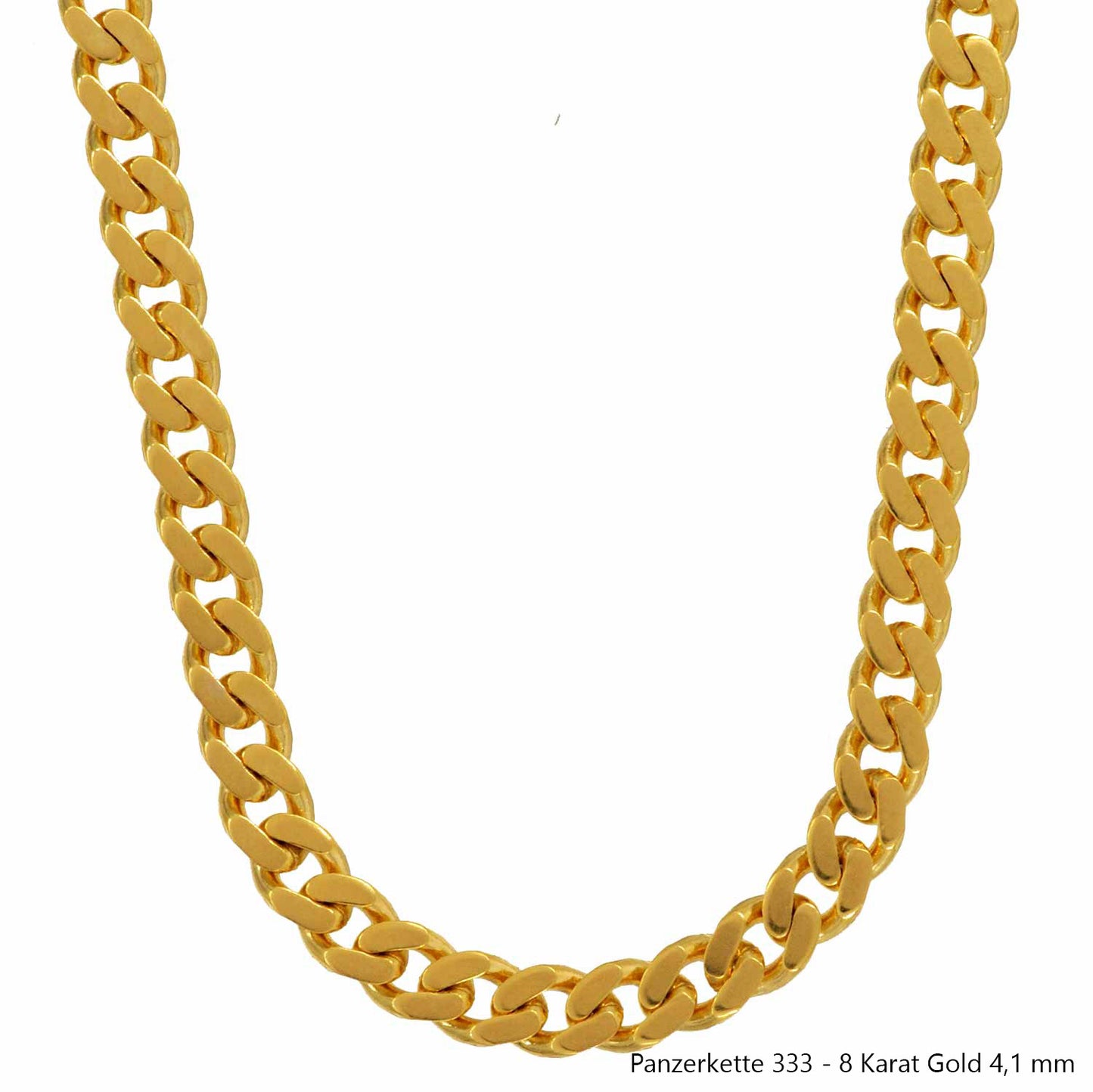 Goldkette Echt 333 - 8 Karat Panzerkette Gold Halskette - Damenkette und Herrenkette Made in Germany