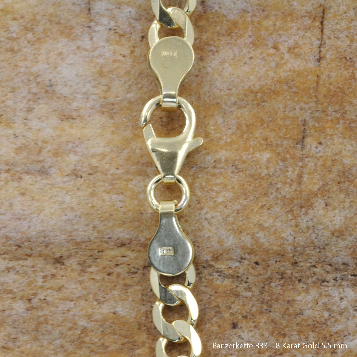 Goldkette Echt 333 - 8 Karat Panzerkette Gold Halskette - Damenkette und Herrenkette Made in Germany